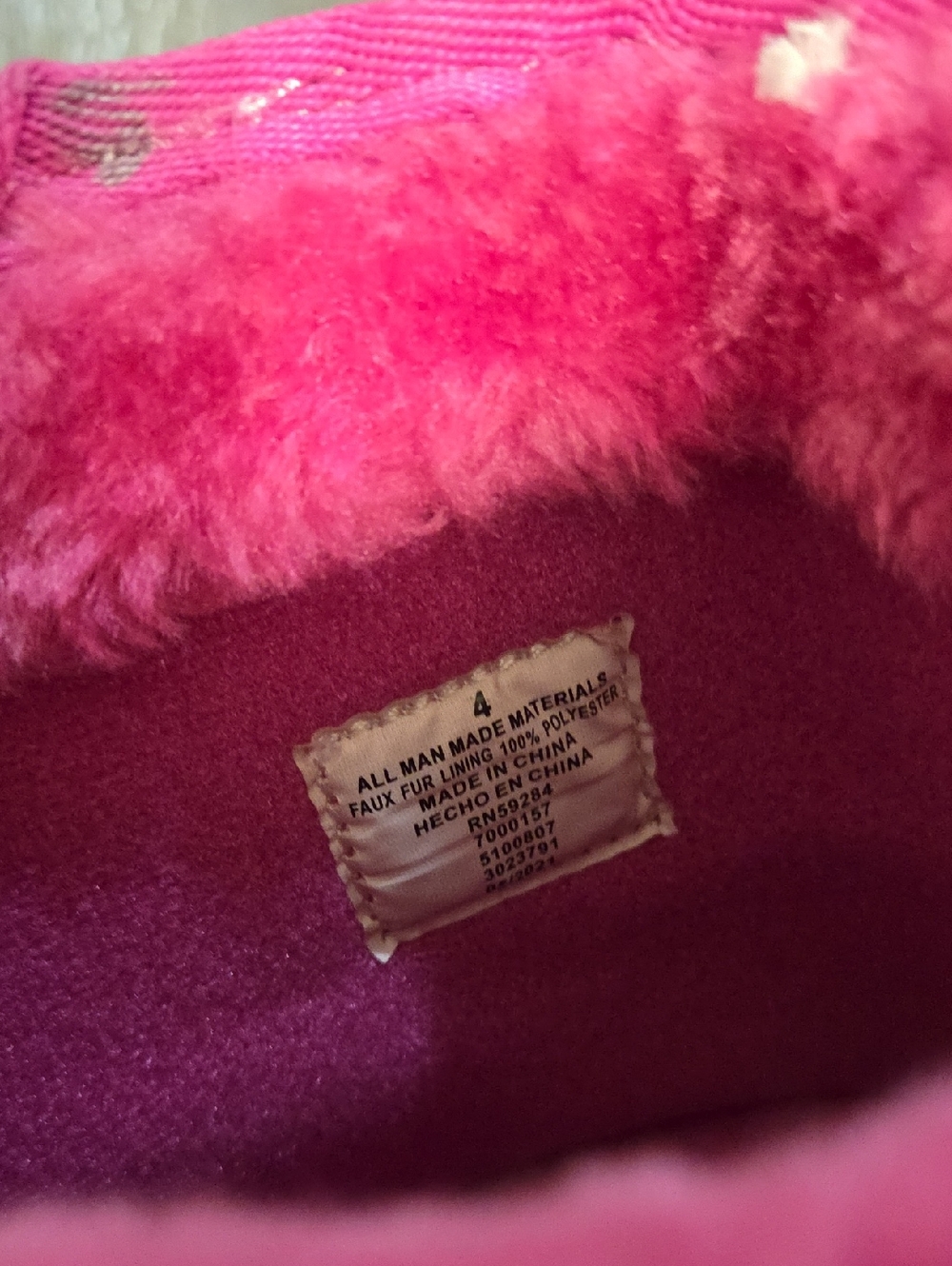 Place • Bright Pink Plush Lined Short Winter Boots - Picture 4 of 8